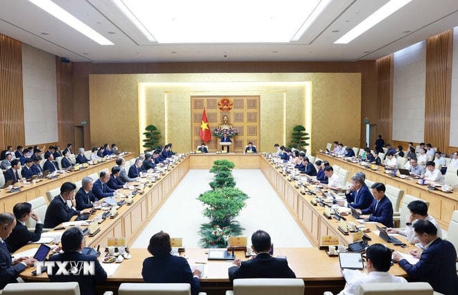 Toạ đàm của Thủ tướng Chính phủ Phạm Minh Chính với các doanh nghiệp Nhật Bản đang đầu tư tại Việt Nam. (Ảnh: Dương Giang/TTXVN) ttxvn-thu-tuong-toa-dam-voi-cac-doanh-nghiep-nhat-ban-1208-3.jpg