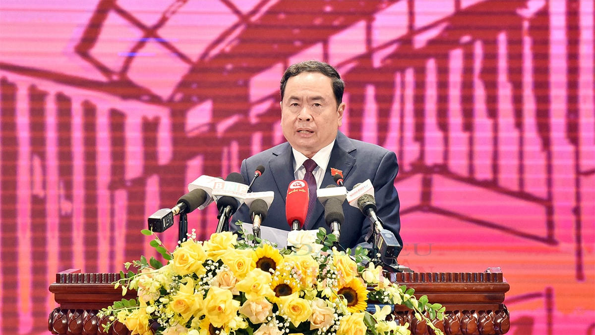 Phó Chủ tịch Thường trực Quốc hội Trần Thanh Mẫn phát biểu khai mạc Hội thảo. Ảnh: Lâm Hiển.