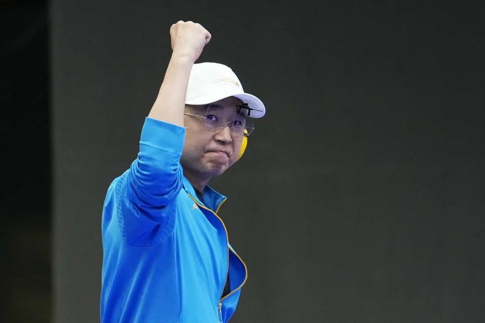 Li Yuehong đưa Trung Quốc trở lại ngôi đầu bảng tổng sắp huy chương. (Nguồn: Getty Images) trung_quoc_ban_sung_0508.jpg