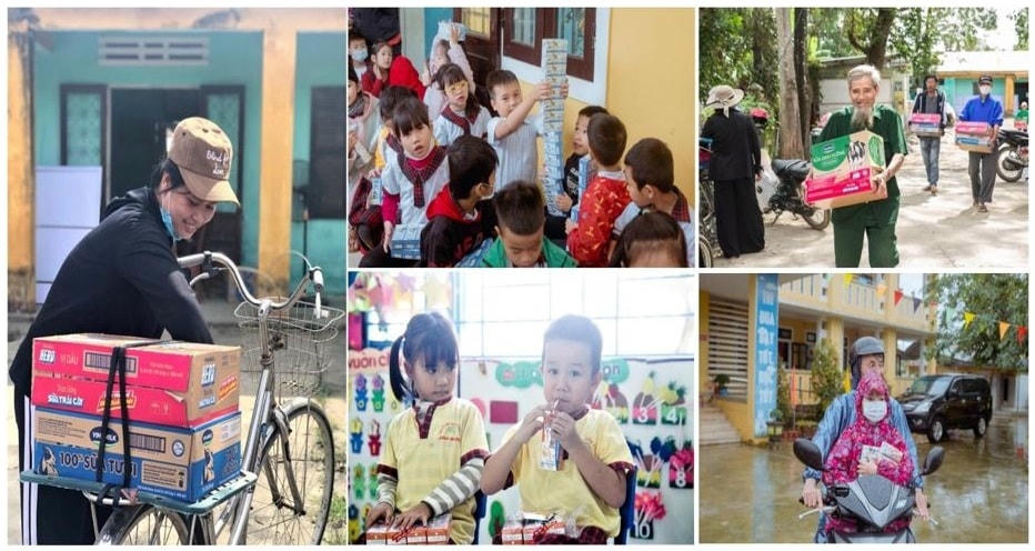 Những món quà nghĩa tình đã phần nào san sẻ khó khăn của người dân các vùng bị ảnh hưởng nặng do lũ lụt.