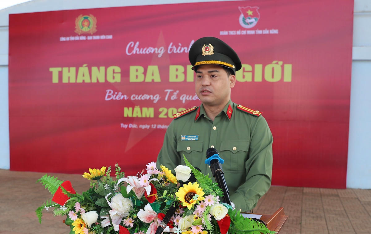 Trung tá Đồng Đức Vũ, Trưởng ban Thanh niên CAND nhấn mạnh.