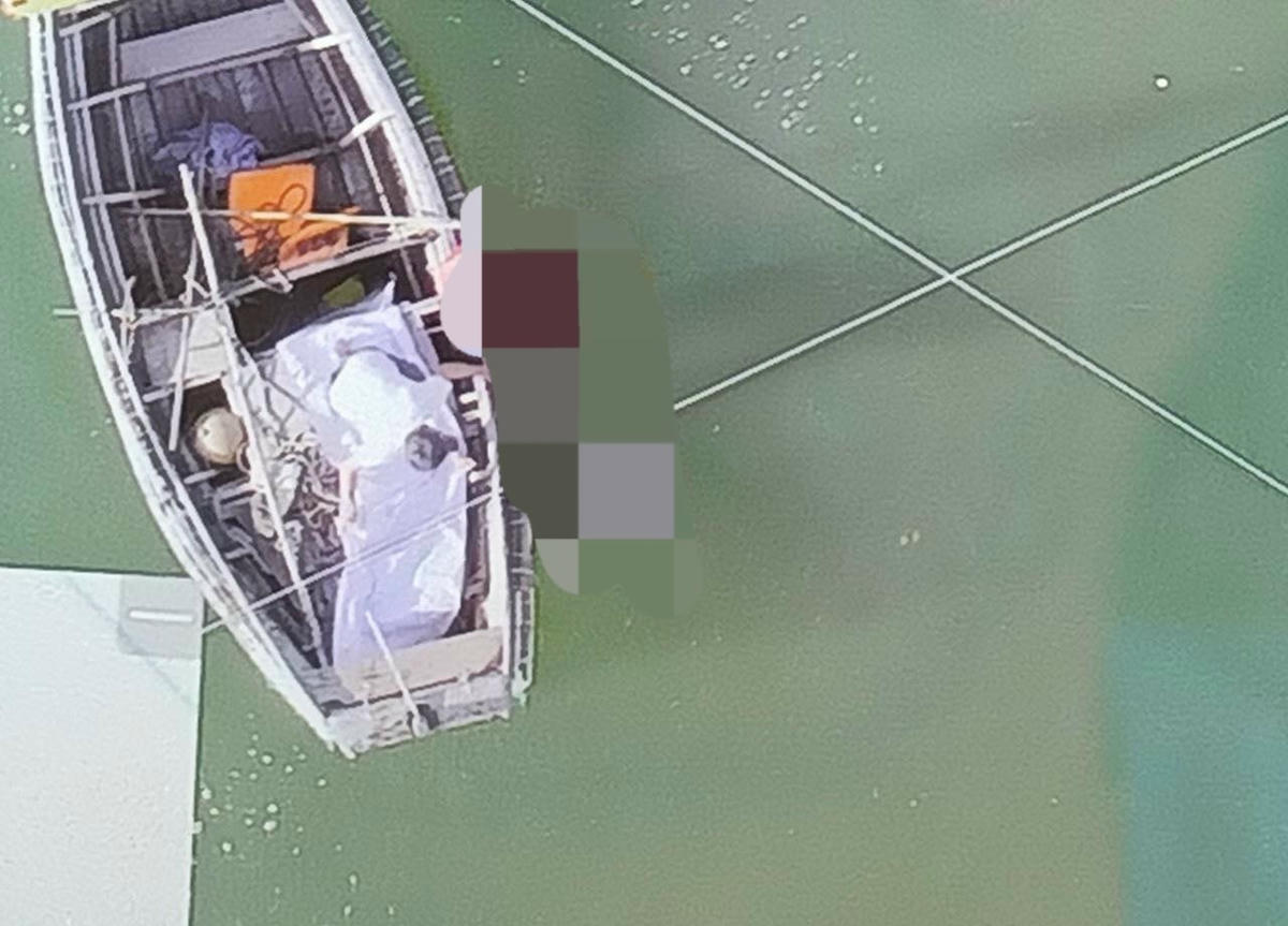 Phát hiện thi thể của nam sinh qua flycam.