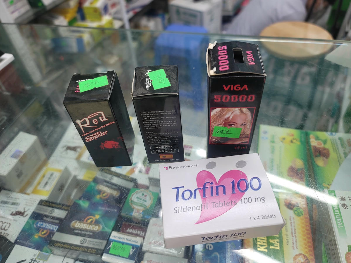 Thuốc kích dục bán công khai như những loại thuốc chữa bệnh thông thường.