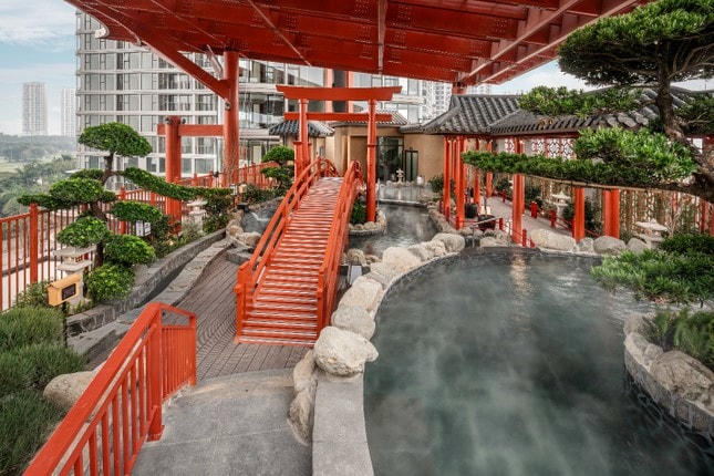 Có gì trong tổ hợp khoáng nóng Nhật Bản Mori Onsen cách hồ Hoàn Kiếm 14km? ảnh 1
