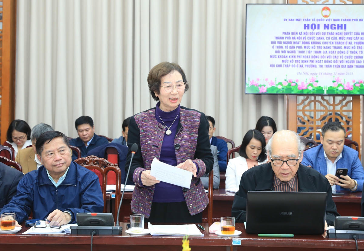 Các đại biểu phát biểu tại hội nghị.