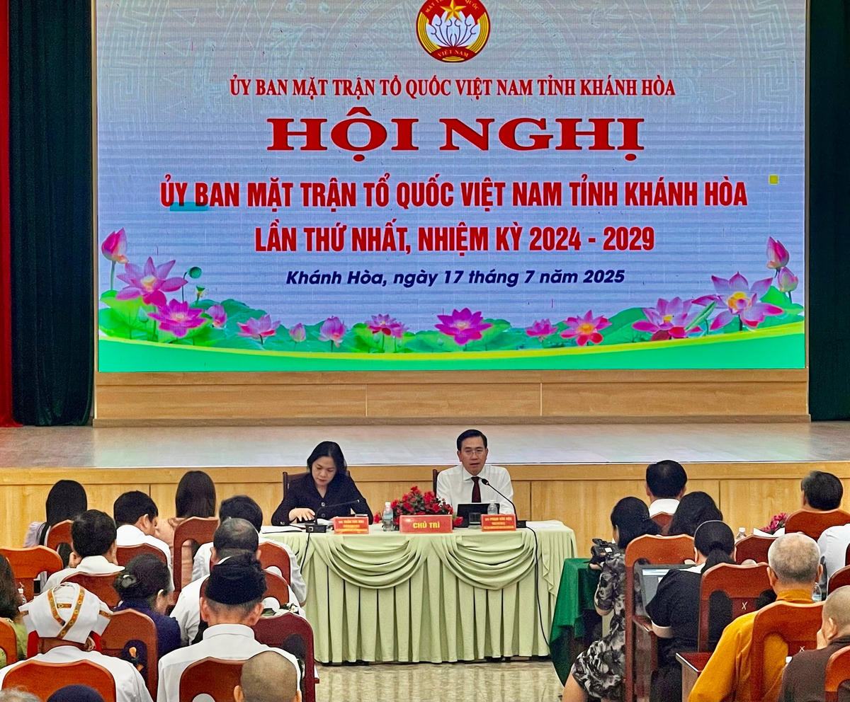 Khánh Hòa tổ chức Hội nghị Ủy ban Mặt trận Tổ quốc Việt Nam tỉnh lần thứ nhất nhiệm kỳ 2024 – 2029 (ảnh Thùy Trang)