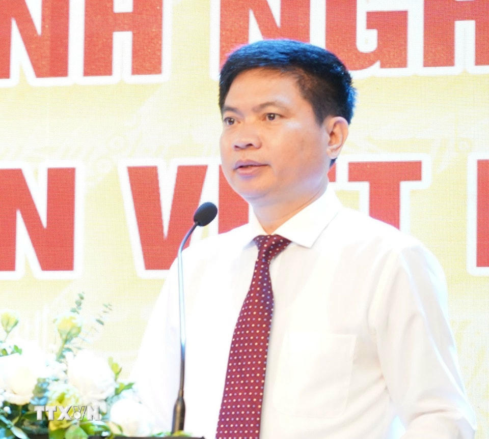 Ông Trương Quốc Huy, Bí thư Tỉnh ủy, đại biểu Quốc hội khóa XV, giữ chức vụ Trưởng Đoàn đại biểu Quốc hội khóa XV tỉnh Ninh Bình. (Ảnh Thanh Tuấn/TTXVN)