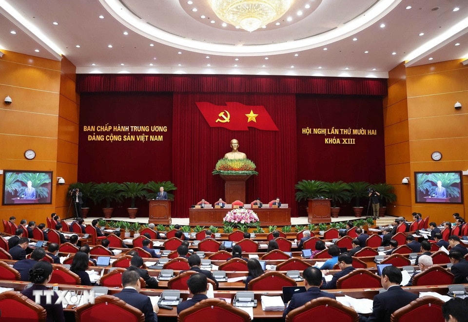 Tổng Bí thư Tô Lâm phát biểu khai mạc. (Ảnh: Thống Nhất/TTXVN)