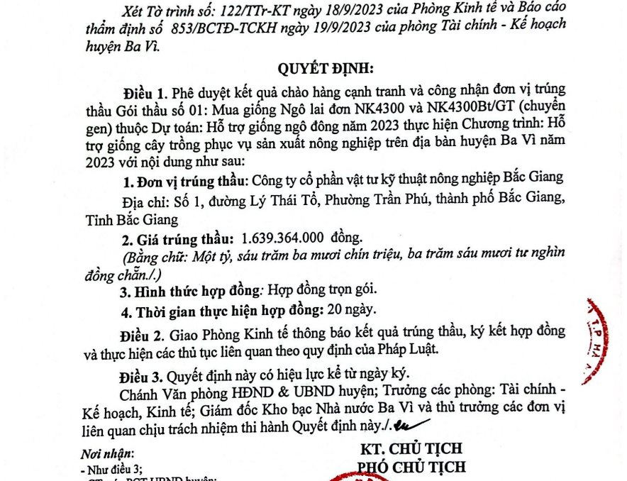 giông cây bắc giang