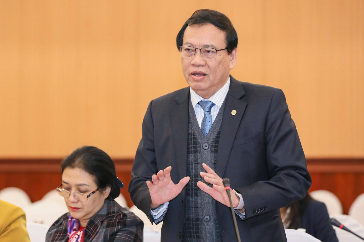 Ông Vũ Trọng Kim phát biểu tại hội nghị. (Ảnh: Quang Vinh)