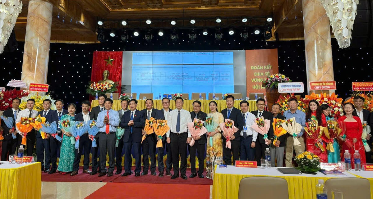 Ban chấp hành Hiệp hội Doanh nghiệp tỉnh Quảng Nam tại Đại hội nhiệm kỳ 2025-2030