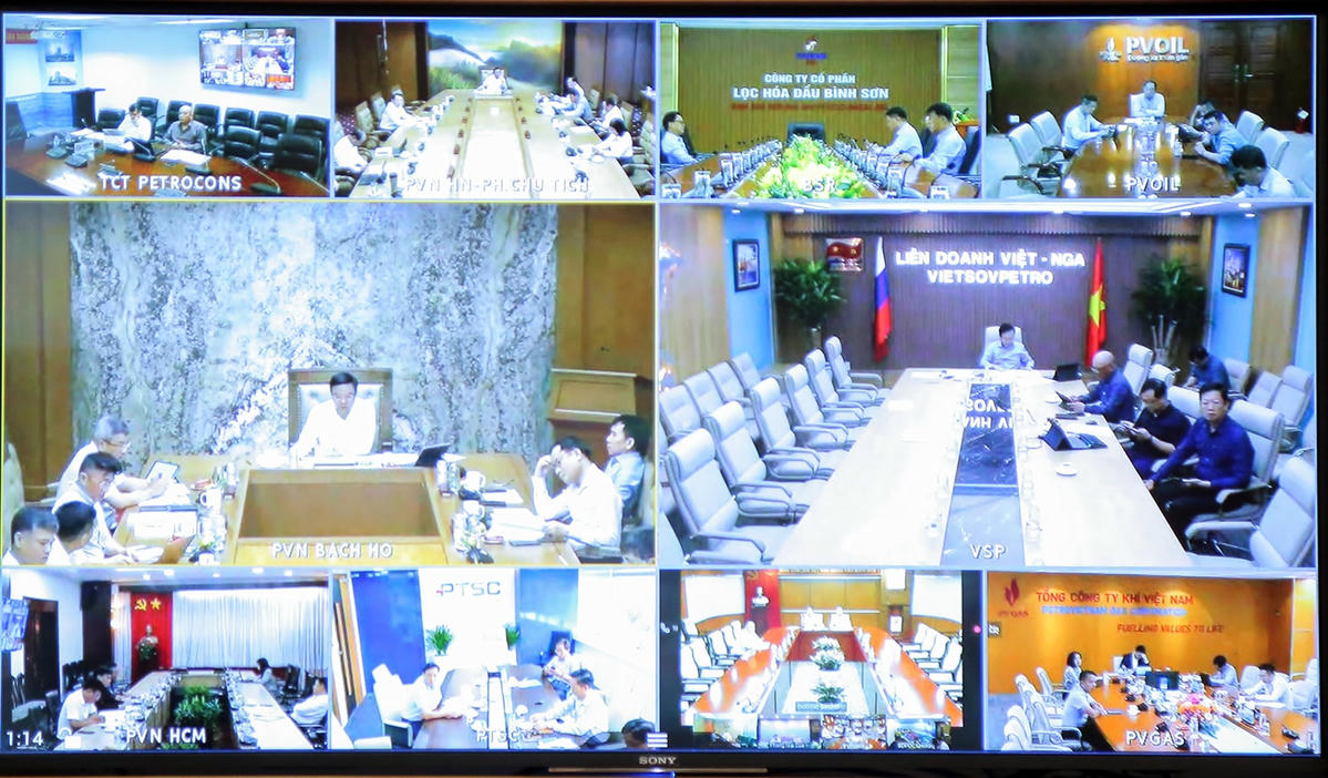 Các điểm cầu trực tuyến.