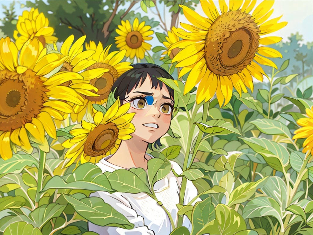 Đặc biệt là khi đến mùa hoa hướng dương, hoa cải được trồng bạt ngàn quanh hồ.