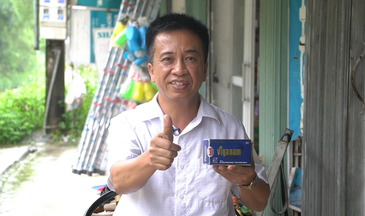 Chú Thắng vui mừng chia sẻ bí quyết hết tiểu đêm và lấy lại phong độ khi gần 60 với Viganam Tâm Bình.