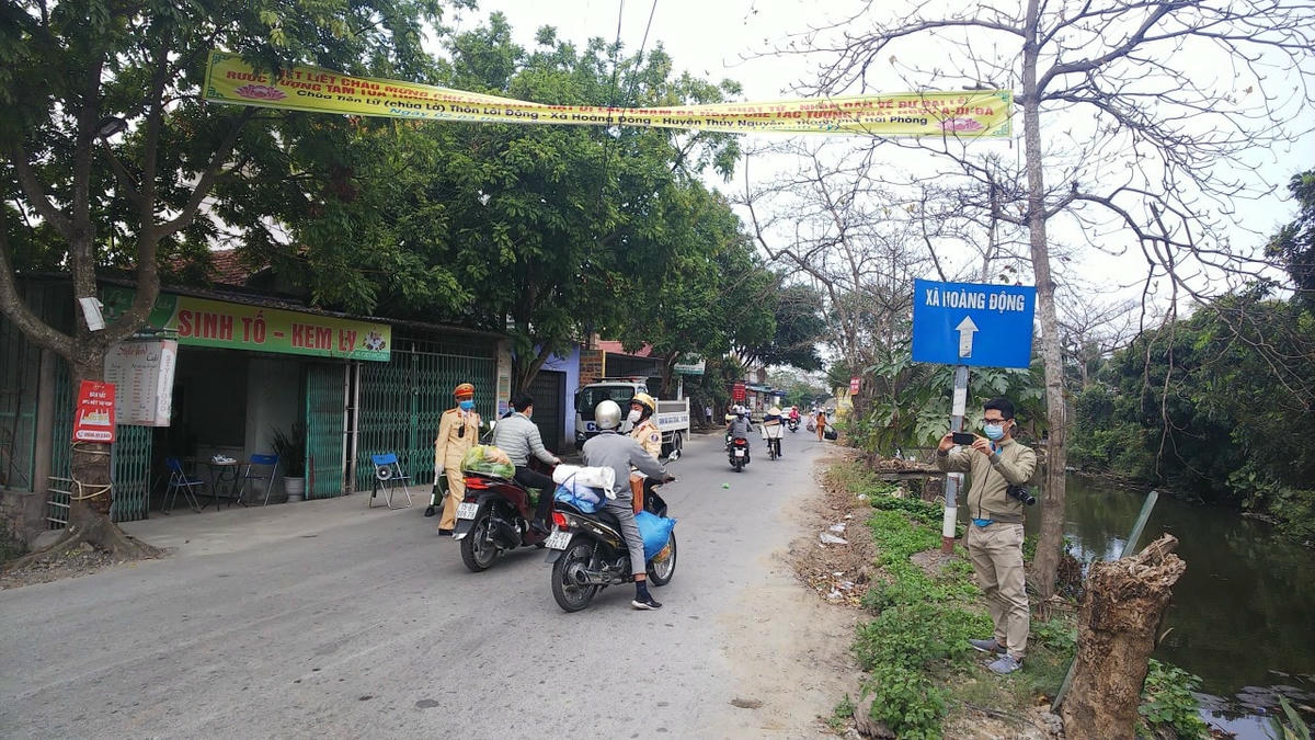 Thôn 4 xã Hoàng Động (huyện Thủy Nguyên) được phong tỏa từ sáng ngày 22/1.