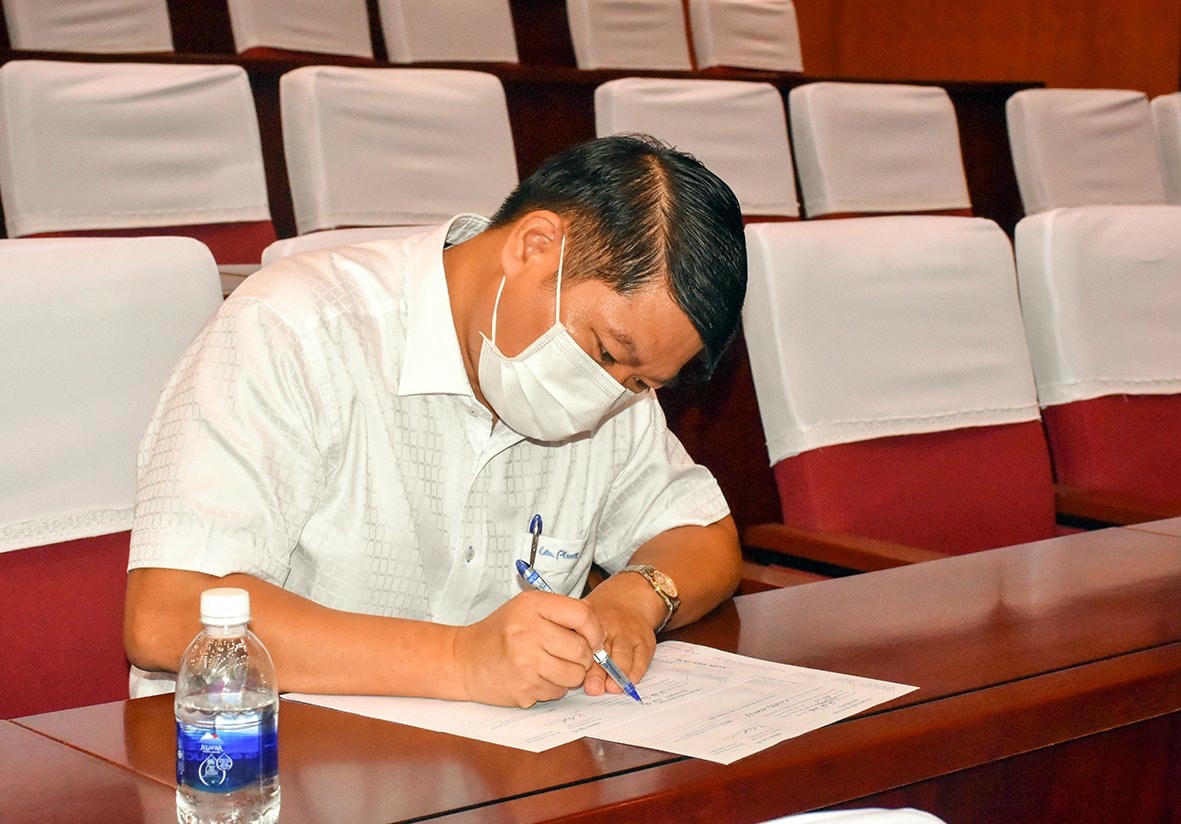 Một thí sinh tham gia dự thi. Ảnh: Báo BRVT.