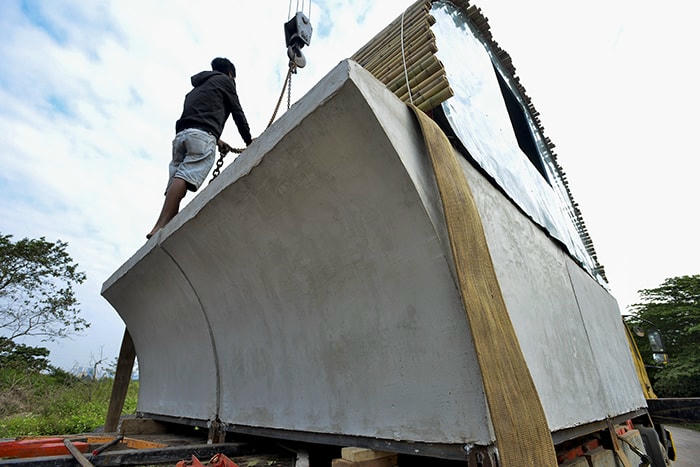 Mẫu nhà lấy cảm hứng từ thiết kế tàu sân bay thu nhỏ.