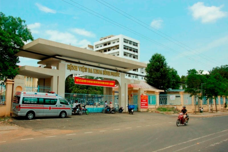 Bệnh viện Đa khoa Bình Phước – nơi để xảy ra sự cố. (Ảnh: T.Đồng).