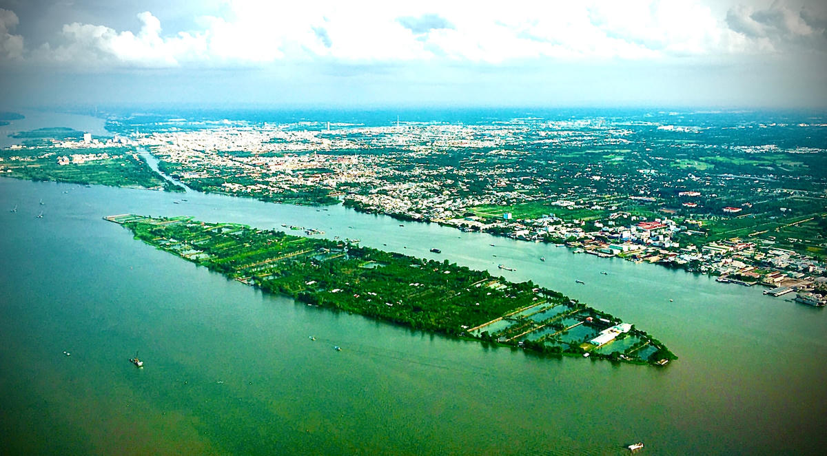 [ẢNH] Đồng bằng sông Cửu Long nhìn từ trên cao 