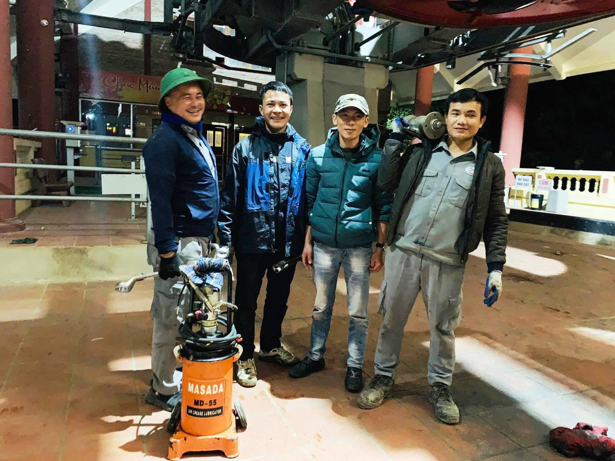 Công tác bảo trì, bảo dưỡng đã hoàn thành.