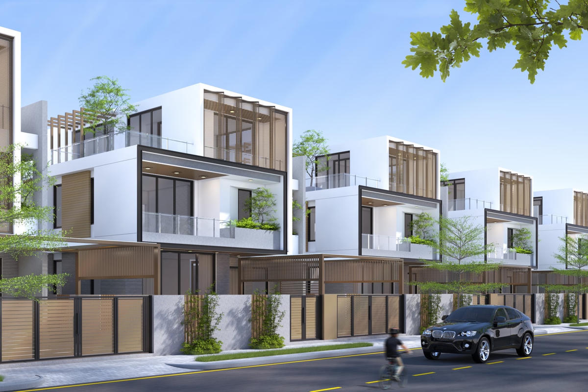 Các biệt thự tại Takara Residence đều thiết kế khép kín, có vườn, nhà để xe, có ban công thoáng đãng để đón ánh nắng và gió trời