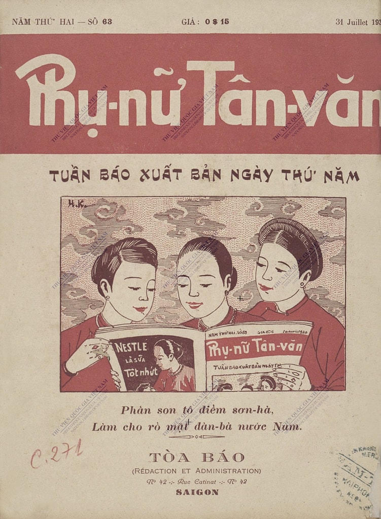 Báo "Phụ nữ Tản văn".