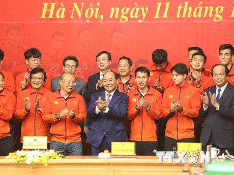 HLV Park Hang Seo sẽ vinh dự nhận Huân chương Lao động hạng Nhì từ Thủ tướng Chính phủ. (Ảnh: TTXVN).