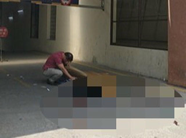 Nơi người đàn ông xấu số rơi xuống.