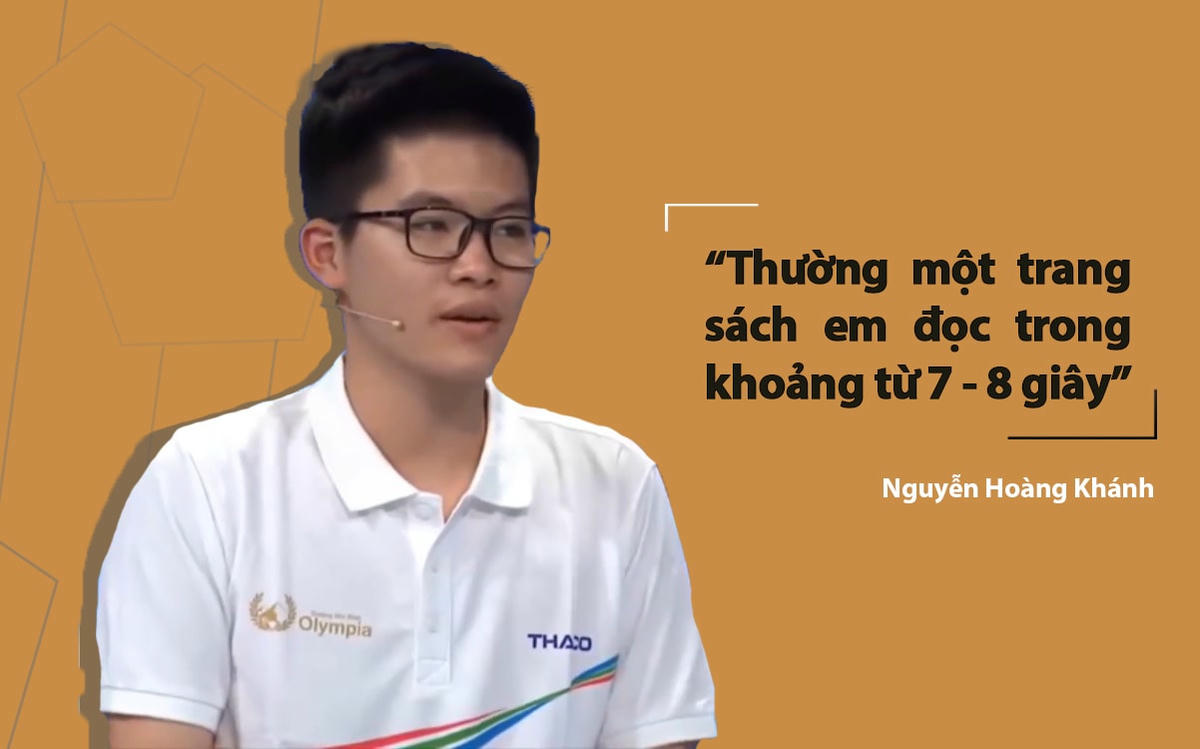 Hoàng Khánh chia sẻ về sở trường đọc sách nhanh của mình.