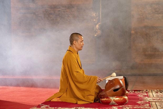 Thượng tọa Thích Minh Quang. (Ảnh: Nam Nguyễn/Vietnam+).