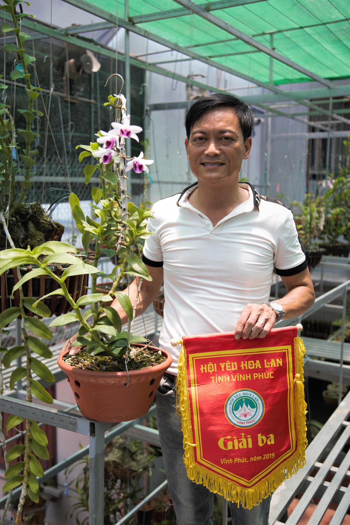 Tôi từng có ý định chặt bỏ hết cây cảnh và hoa lan để chuyên tâm làm ăn, trả nợ. Nhưng hễ ra đến vườn, nhìn những bông hoa lan khoe sắc, tôi lại không đành lòng.