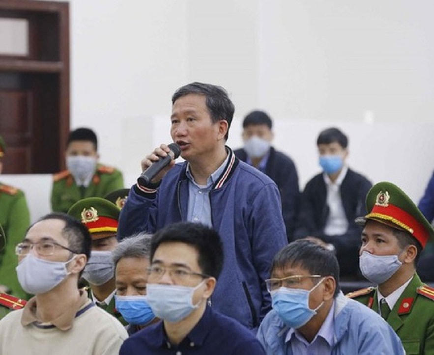 Bị cáo Trịnh Xuân Thanh tại tòa.