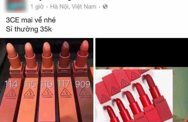 Cẩn trọng khi mua son giá rẻ trên mạng.
