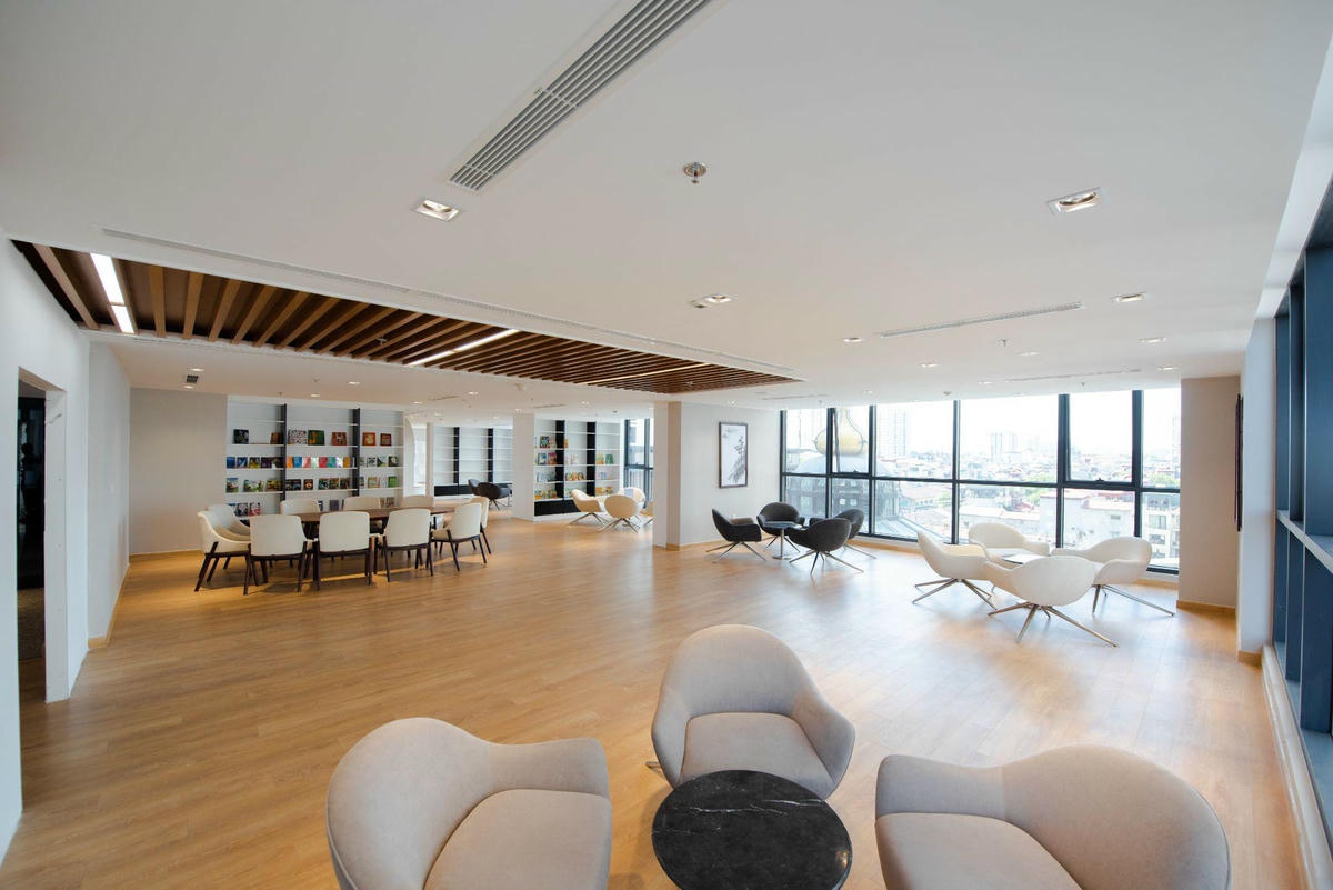 Phòng đọc sách rộng, bày trí tinh tế mang đến phút giây thư giãn cho cư dân Sachi Prime trong không gian đầy sang trọng.