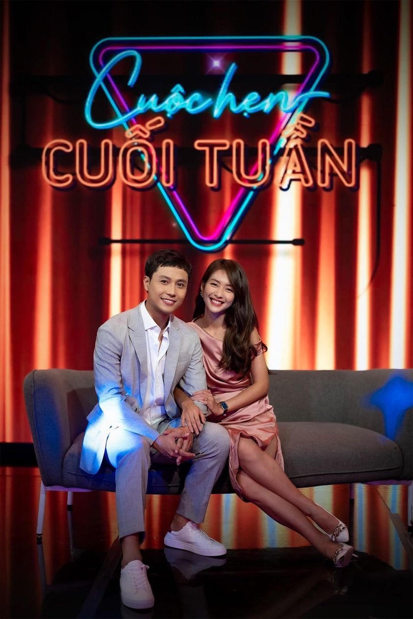 Thanh Sơn và Khả Ngân cùng xuất hiện đẹp đôi trong chương trình cuộc hẹn cuối tuần.