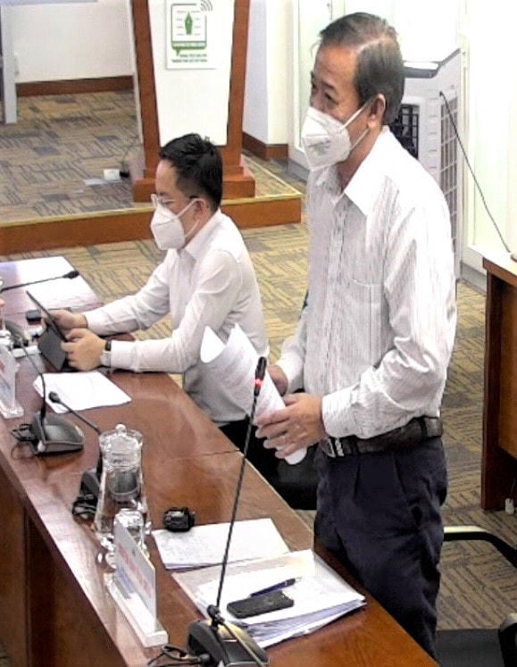 Ông Nguyễn Văn Vĩnh Châu, Phó Giám đốc Sở Y tế TP HCM thông tin tại buổi họp báo.