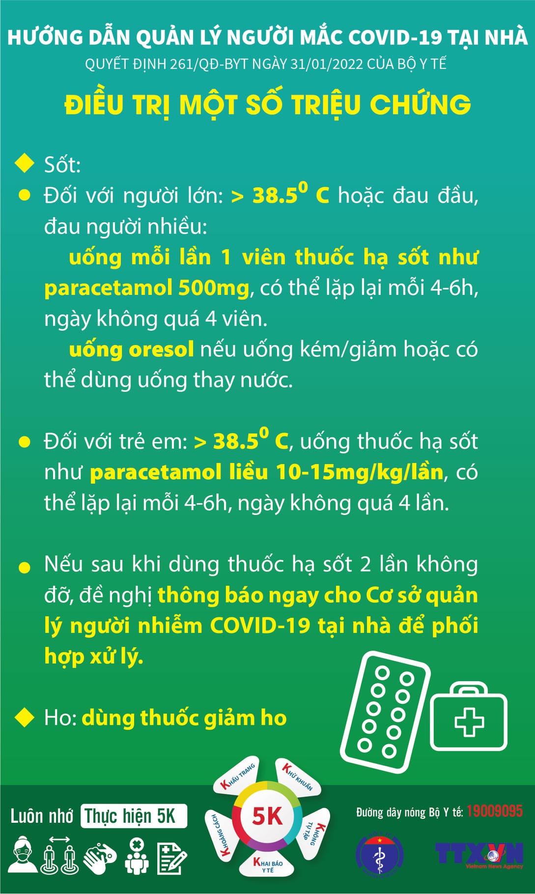 Bộ Y tế ban hành 'Hướng dẫn quản lý người mắc Covid-19 tại nhà'