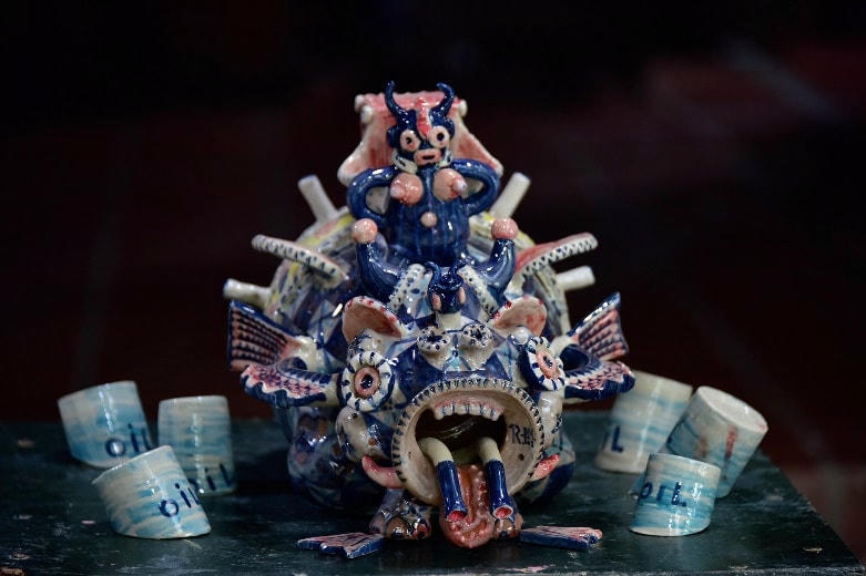 Những tác phẩm của nghệ sĩ Bùi Quốc Khánh luôn gây ấn tượng bởi sự cá tính và độc đáo.