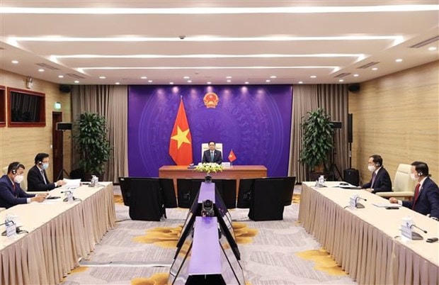 Thủ tướng Chính phủ Phạm Minh Chính tham dự Hội nghị Thượng đỉnh Đối tác về Tăng trưởng xanh và Mục tiêu toàn cầu 2030. (Ảnh: Dương Giang/TTXVN).