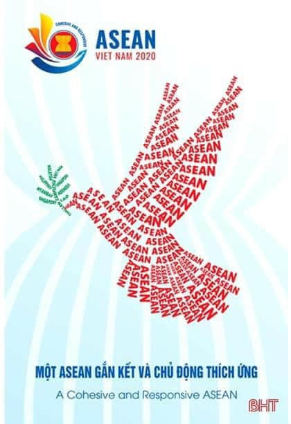 Tác phẩm của họa sĩ Dương Ngân Hải dự cuộc thi tranh cổ động Tuyên truyền văn hóa năm Chủ tịch ASEAN 2020.