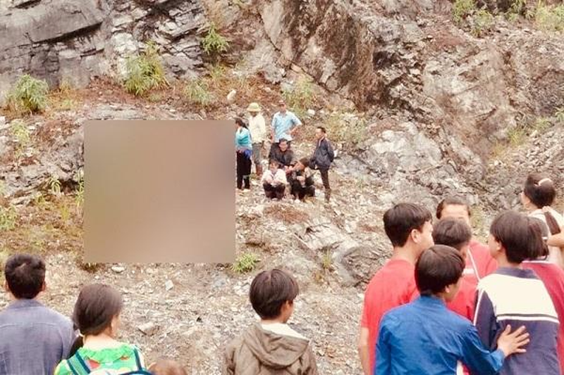 Khu vực phát hiện thi thể bé gái 4 tuổi. Ảnh: Báo Lào Cai