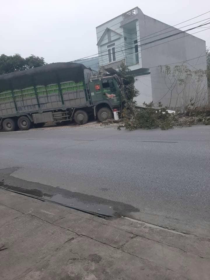 Hiện trường vụ tai nạn.