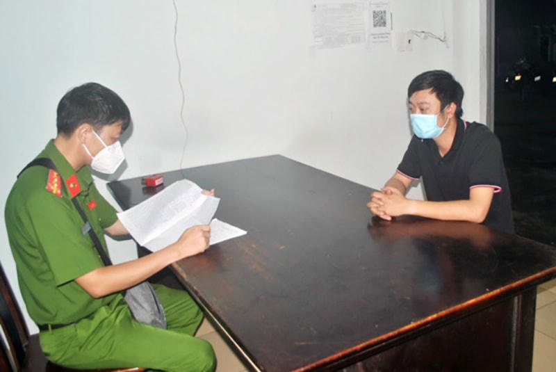 Một trường hợp vi phạm làm việc với cơ quan chức năng.