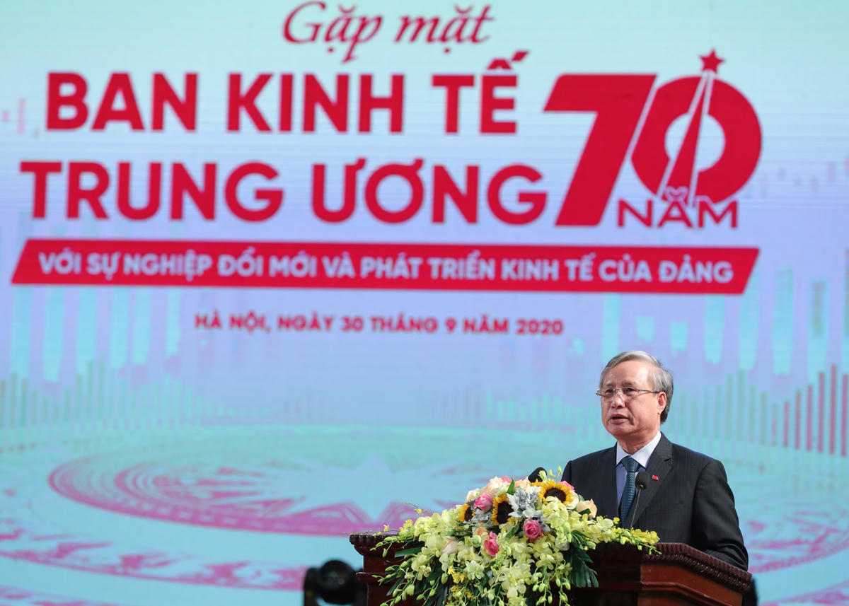 Thường trực Ban Bí thư Trần Quốc Vượng phát biểu tại lễ kỷ niệm