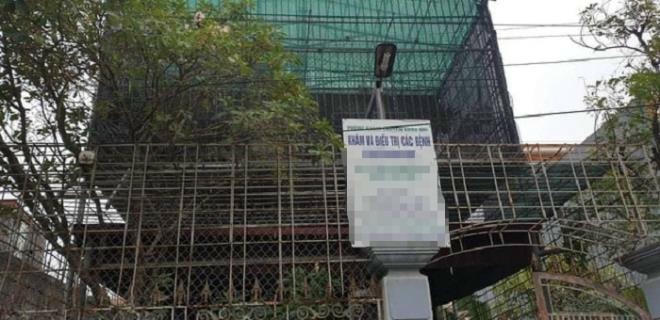 Phòng khám của ông Tuấn nơi xảy ra vụ việc.