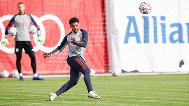 Serge Gnabry trong buổi tập sáng thứ Ba. (Nguồn: FcBayern).