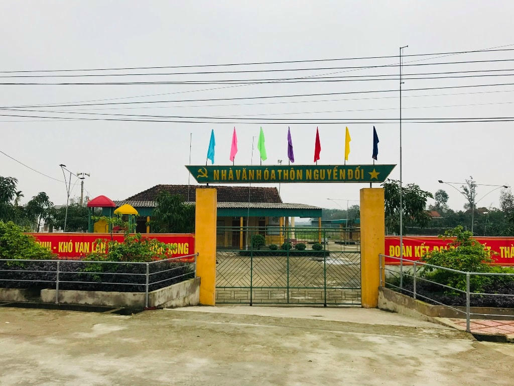 Nhà văn hóa khu dân cư NTM kiểu mẫu Nguyễn Đối.