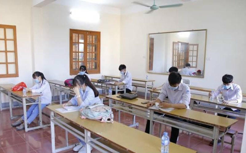 8 thí sinh liên quan dịch covid-19 được tỉnh Thái Bình bố trí dự thi trong phòng riêng.
