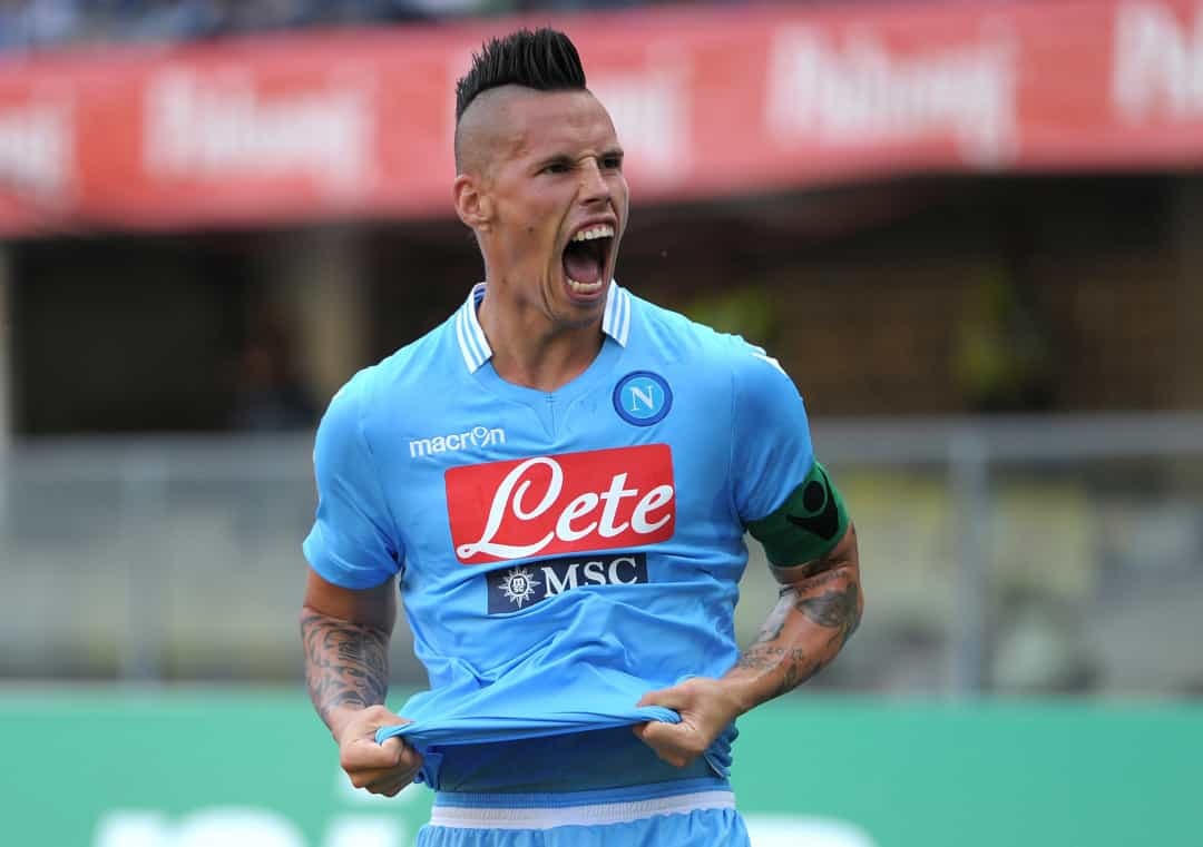 Marek Hamsik là biểu tượng của đội Napoli nhưng vẫn lọt vào danh sách những kiểu tóc kỳ dị nhất trong lịch sử túc cầu.  