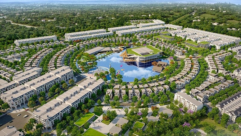 Công viên hồ trung tâm dự án Hinode Royal Park mang đến cho cư dân không gian sống lý tưởng, hài hòa với không gian trong lành của thiên nhiên.